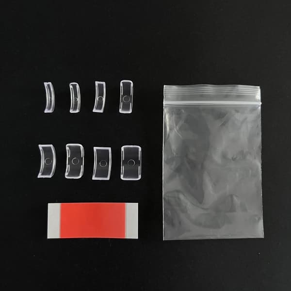 Ringstorleksjusterare, 8-pack, transparent S-form
