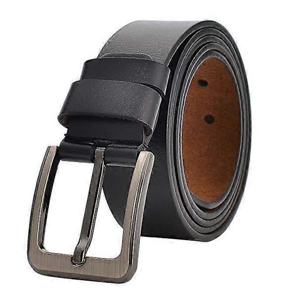 Äkta Läderbälte Herr 140 150 160 170cm Stor Storlek Lyxiga Designerbälten Herr Äkta Läder Hög Kvalitet Midjebälte 140cm black