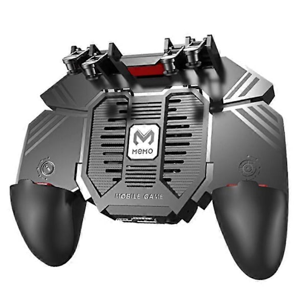 MEMO AK77 Spil Trigger Telefonkøler Blæser Spilcontroller Pubg Controller med Blæser Pubg Mobil Trigger Joystick (1200MAh)