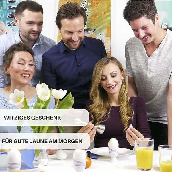 Premium eggdeksel i rustfritt stål I Tidsbesparende eggåpner ★ Eggkutter ★ Bonus: Gratis e-bok med uimotståelige eggoppskrifter