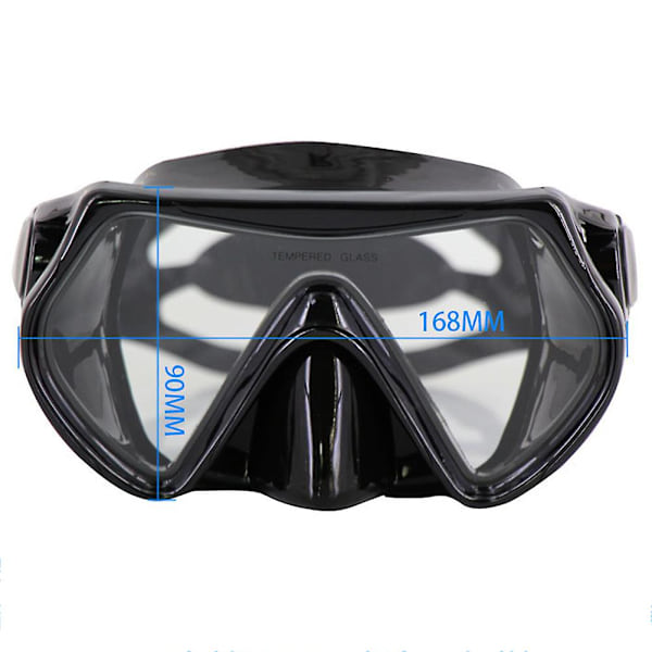 1 Sett Pro Snorklesett for Voksne Profesjonelt Snorkelutstyr for Voksne
