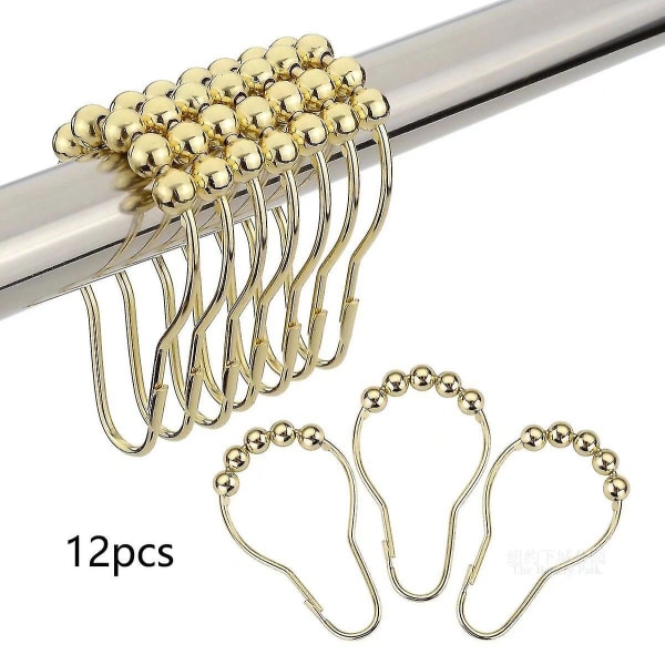 12 kpl Five Beads Gourd Hook and Loop -metalliverhorenkaita