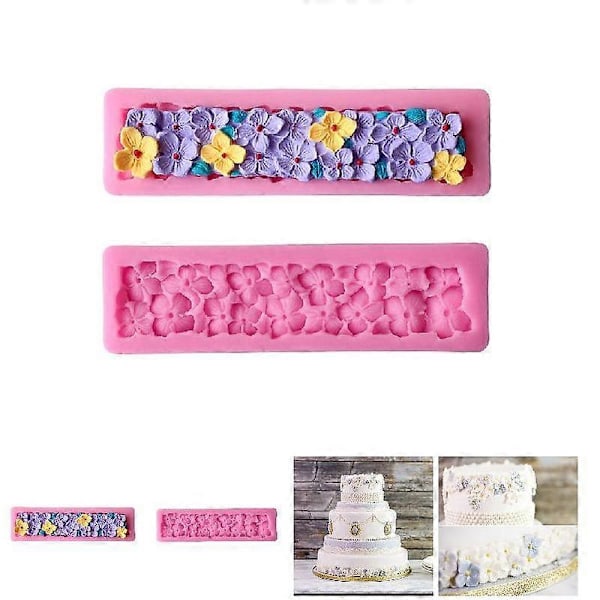 Kageform Silikone Blomsterform DIY Køkkenredskab Til Fondant Cookie Chokolade