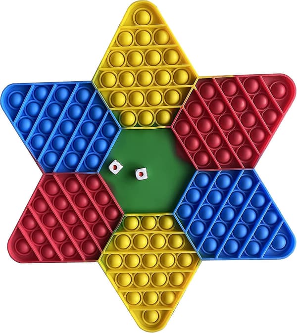 Heksagon Fidget it Dekompresjon Barn Sensorisk Leke Stress Angst Lindring Elastisk Trykk Boble Fidget Leker