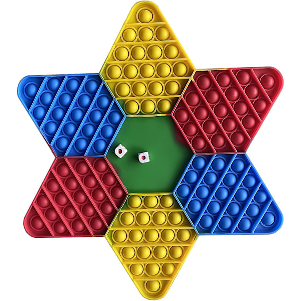 Hexagon Fidget it Dekompression Børn Sensorisk Legetøj Stress Angst Lindring Strækbart Push Bubble Fidget Legetøj