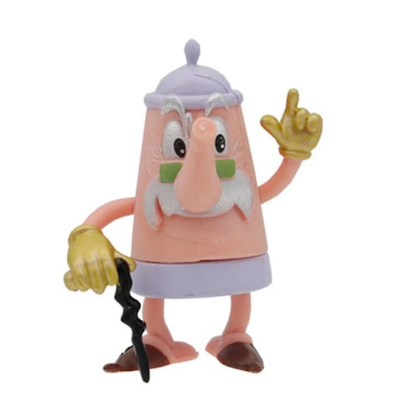 6 kpl/setti Pääpeli Pää Mugman Minä Figuuri Pöytäkakun Koristelu