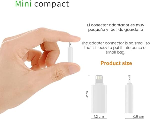 USB C til Light-Ning Adapter, PD 20W Hurtiglading, (For iPhone 15 Serien), Kompatibel med Apple Serien… (USB C til Light-Ning Adapter)