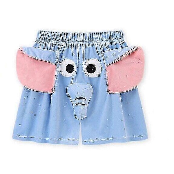 Elefantin Kärsä Pyjamahousut Miehille, Elefantti Pyjamahousut, Sarjakuva Pyjamahousut Hauskat Iloiset H 2XL Blue Shorts