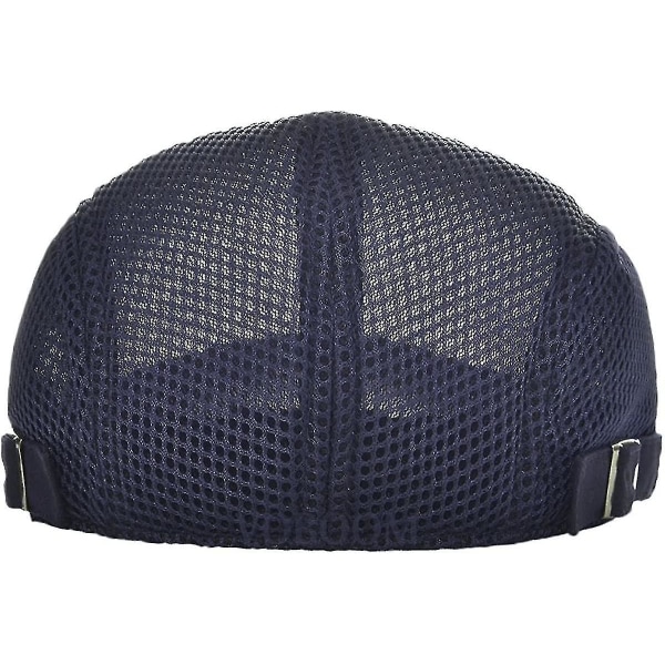 Män Andas Mesh Sommar Hat Justerbar Newsboy Basker Ivy Cap Flat Capnavy