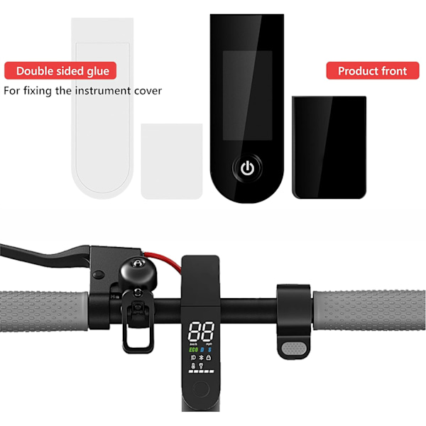 Skyddsplatta för sparkcykel Instrumentbrädeskydd Displayfodral Ersättning för Xiaomi 1S M365 Pro Mi3 Essential Elektrisk Sparkcykel