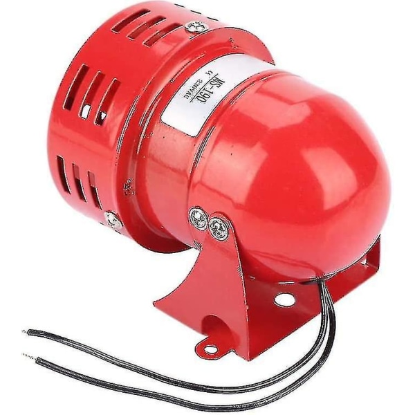 220v Kraftig Udendørs Alarm Sirene, 120db Alarm Sirene, Rød Motor Led Sirene Metal Horn Industri Boat Alarm-hgbd