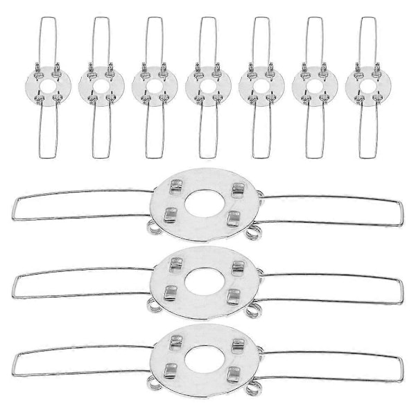 10 st Lampskärmsfjäderklämmor Ljusskärmsadapter Hängande Ljusskärm DIY Fjäderklämmor