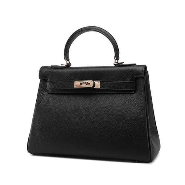 Äkta läder Kellly-väska, exklusiv och mångsidig presenthandväska, crossbody-väska