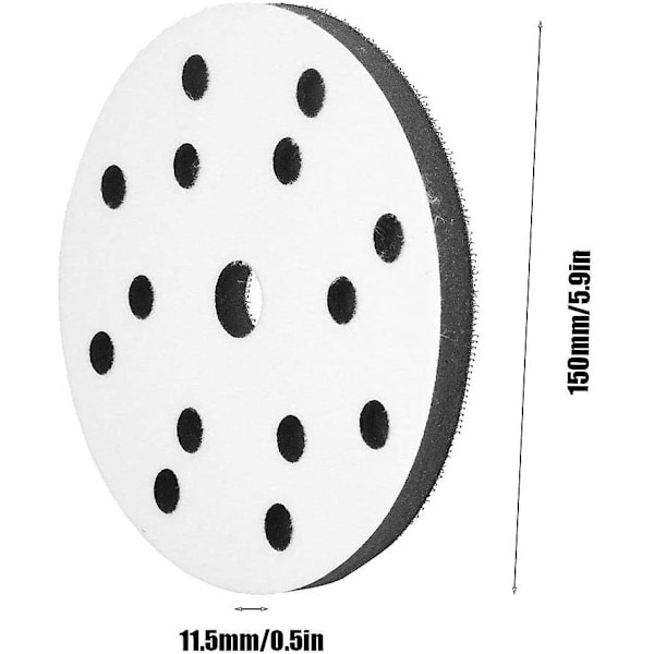 Blød Slibepude, 150 mm Bløde Slibe Interface Puder Blød Svamp