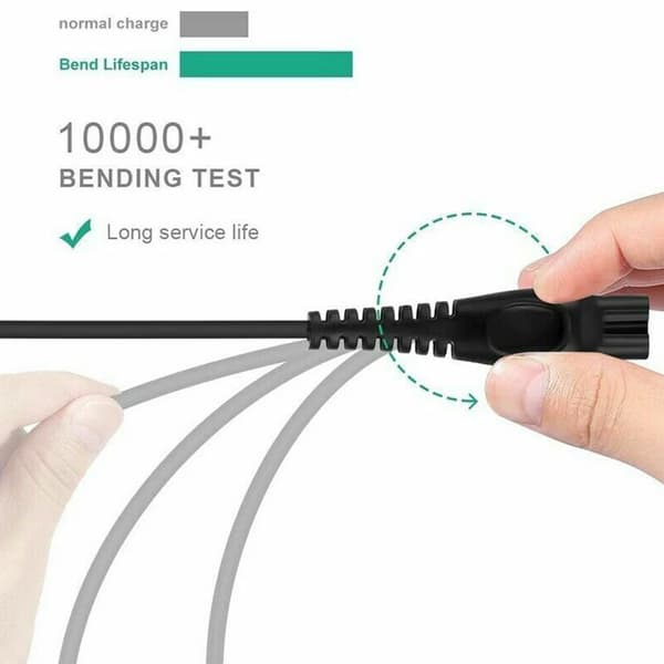 Sort USB-opladerkabel til Philips OneBlade QP2630 barbermaskine og trimmer