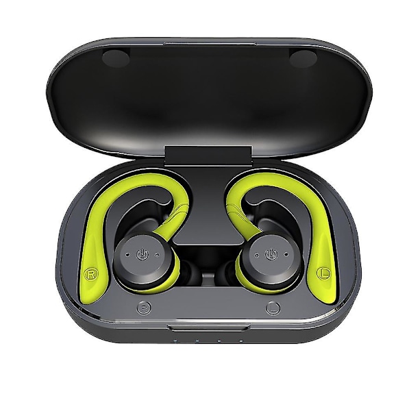 20 timmars speltid Vattentäta Bluetooth-hörlurar Dubbla användningssätt Trådlösa sportlurar Tws Ipx7 Stereohörlurar green