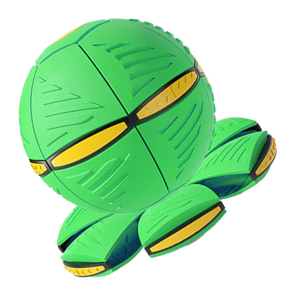 Magisk Transformerande UFO-boll med Ljus - Förälder-Barn Interaktiv Leksak (Grön)