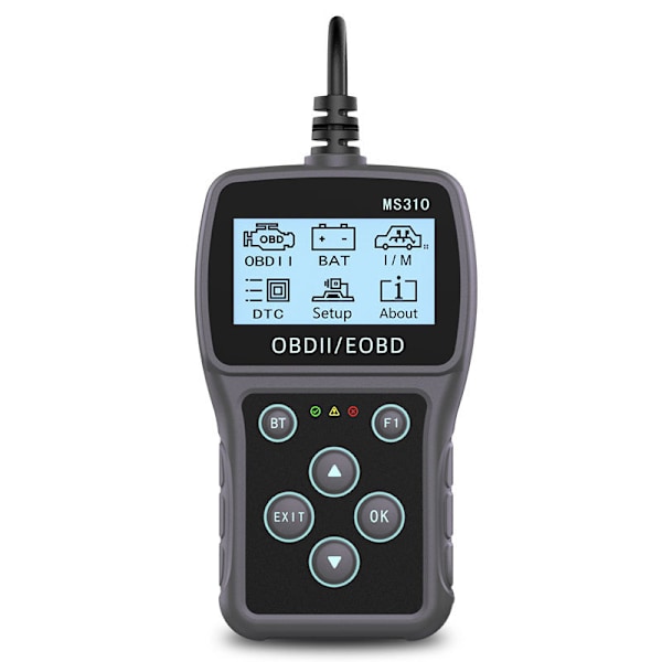OBD bilfeildetektor batteritest bil diagnostisk instrument OBD2 Skanner MS310