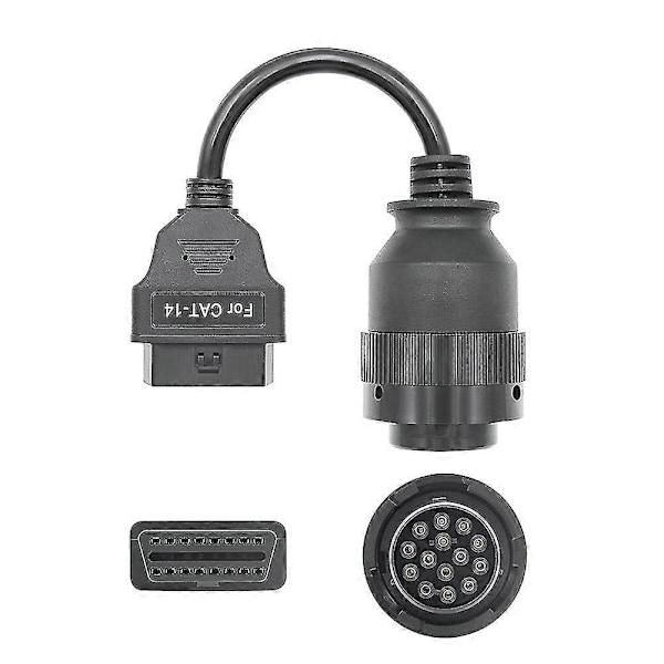 OBD2 Lastbilskabel För Cat ET3 Kabel Diagnostikkabel 14pin Till OBD2 16pin Adapter Lastbilstillbehör