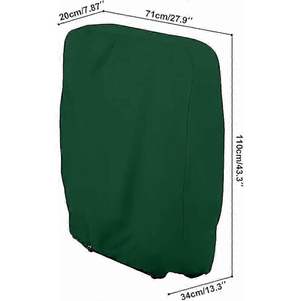 Överdrag för hopfällbara utomhusstolar, 210D Oxford-material, vindtät design säkerställer säkerhet för dina uteplats- och strandstolar, dammtätt i alla väder, lätt att