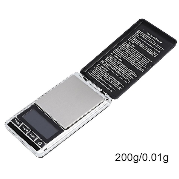Mini Köksvåg, Digital LCD Elektronisk Vägning Mätverktyg (200g/0.01g)