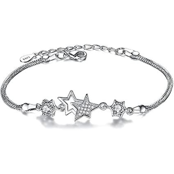 Little Twinkle Stars Charm Armband, Beaded Star Armband