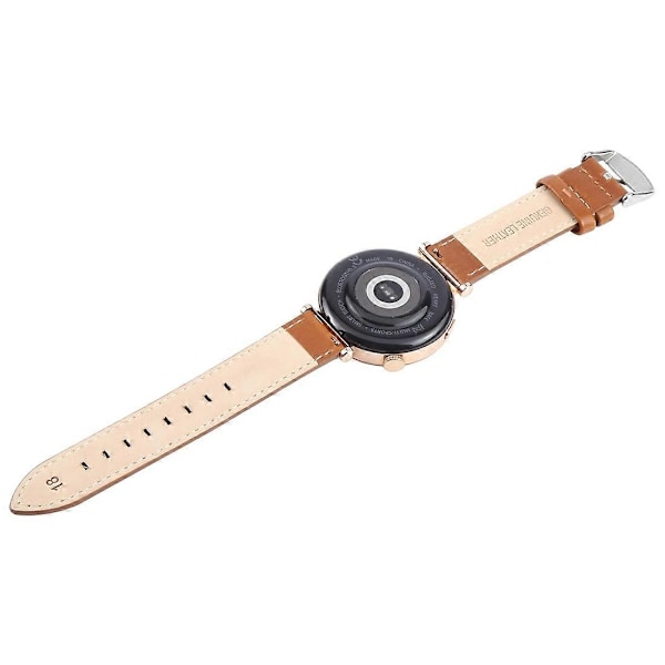 För Garmin Lily 2 Active/Lily 2 Armband 14mm Topplager Nappa Läder Klockarmband - Brun Brown