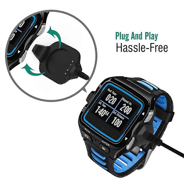 USB Oplader Ladekabel til Forerunner 920XT Multisport GPS Ur