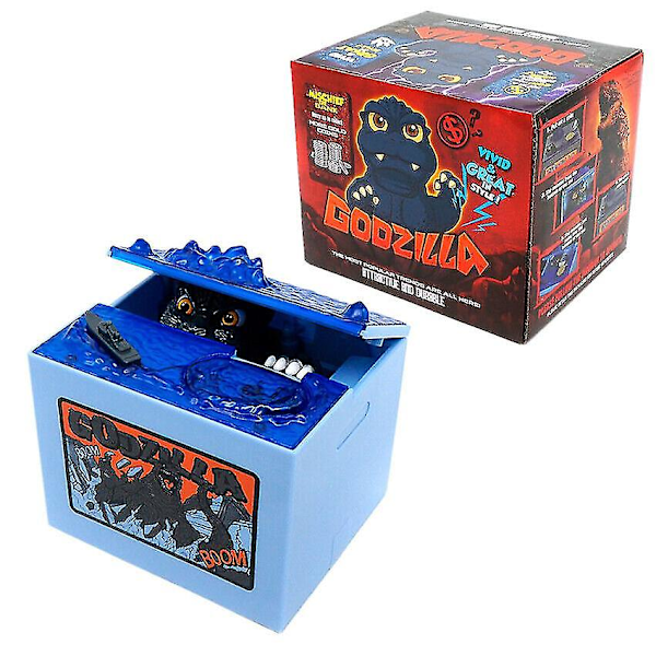 Godzilla Spargris - Pengeboks Monster Myntboks Beholder Sparing Morsom Leke Gave
