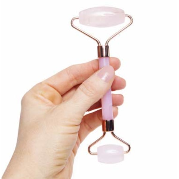 Äkta Rosenkvarts Ansiktsmassage Roller