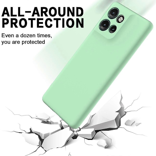 For Motorola Edge 50 Neo 5G Deksel Flytende Silikon Anti-Ripe Telefondeksel med Håndstropp Style B