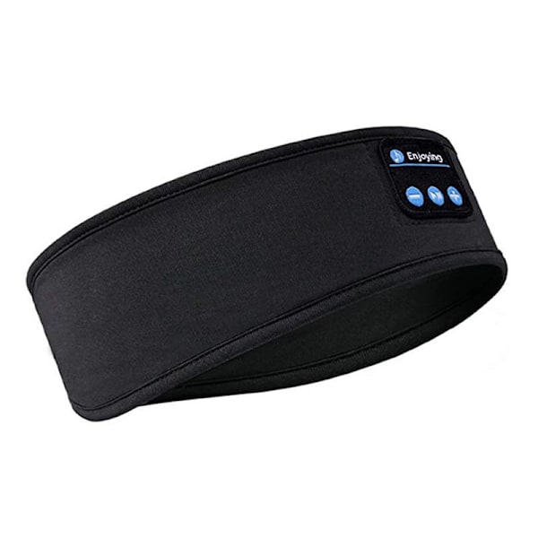 Sov-mask med trådlösa Bluetooth 5.0-hörlurar Svart
