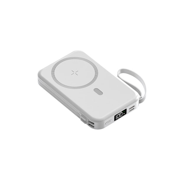 Uusi magneettinen langaton laturi 10000 mAh suuri kapasiteetti nopea lataus kaapelilla 22,5 W kannettava varavirtalähde