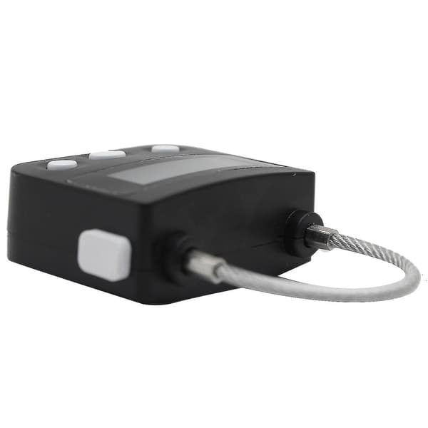Metal Timer Lås USB LCD Display Metal Elektronisk Genopladelig Timer Multifunktions Hængelås Sort-dwdz