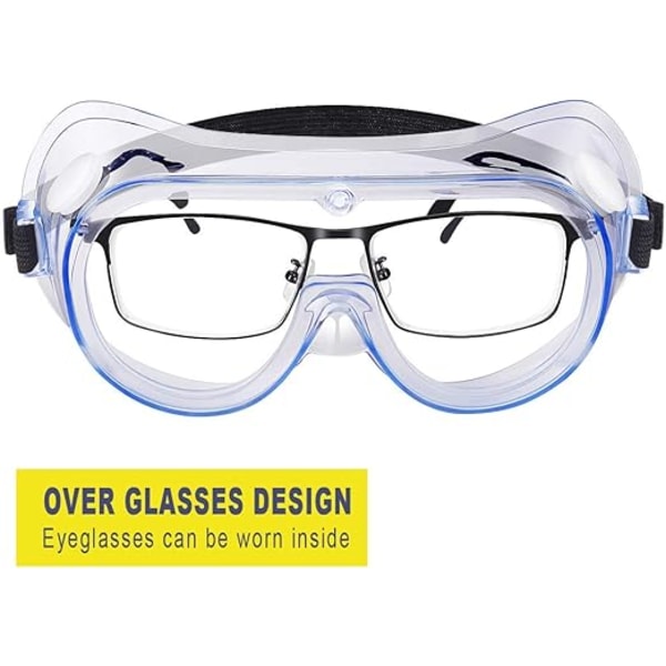 2-pack Skyddsglasögon, Anti-im Skyddsglasögon, Ögonskydd