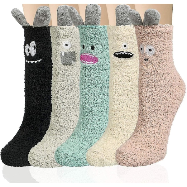 Fuzzy Socks For Women, Warm Soft Fluffy Winter Slipper Socks Cozy