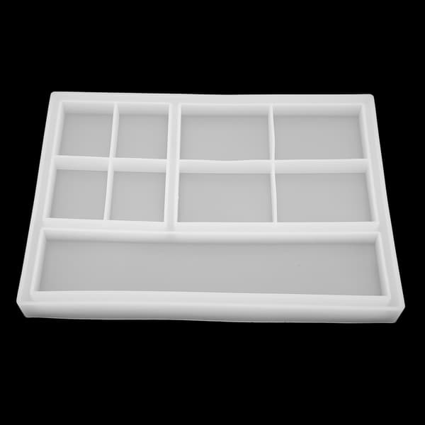 DIY Krystal Epoxy Bakkeform Genanvendelig Let at Afforme Multi Grid Smykkeskrinforme