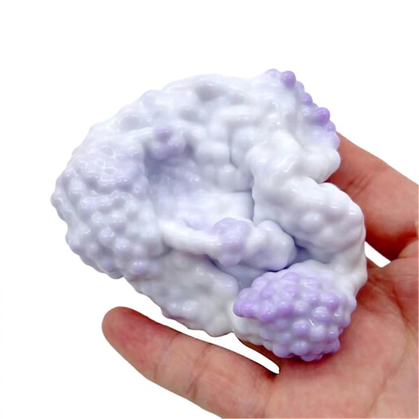 Grape Smoothie Stressboll, Druv Stressboll, Formbar Vakuumboll Stressboll, Sensorisk Fidget Squeeze Leksak för Stresslindring