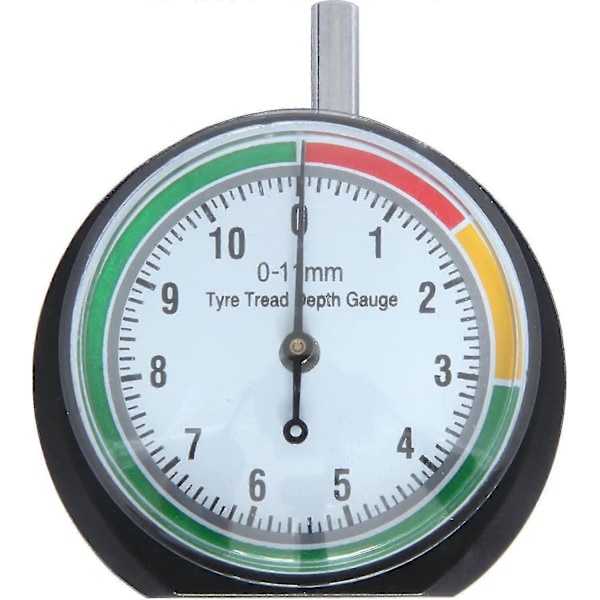 Däckmönsterdjupsmätare - Djupmätningsverktyg - 0-11mm/ 0-0.43tum - Urtavla Diameter 44mm (1.7tum)