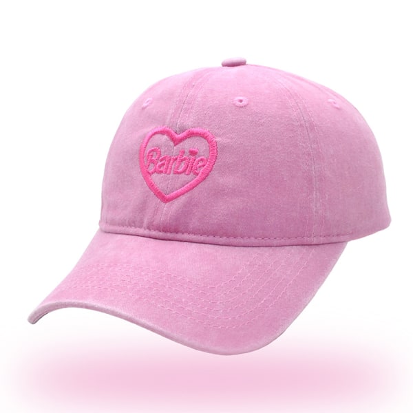 Sommar Barbie Baseball Cap Mode Vuxna Flickor Pojkar Justerbar Pink