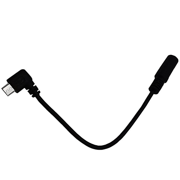 Micro USB til 3.5mm Jack Audio Adapter Kabel Rettvinklet Micro USB Hannkabel