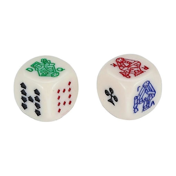 10 st/set Polyedriska mångsidiga akrylpokertärningar för spel