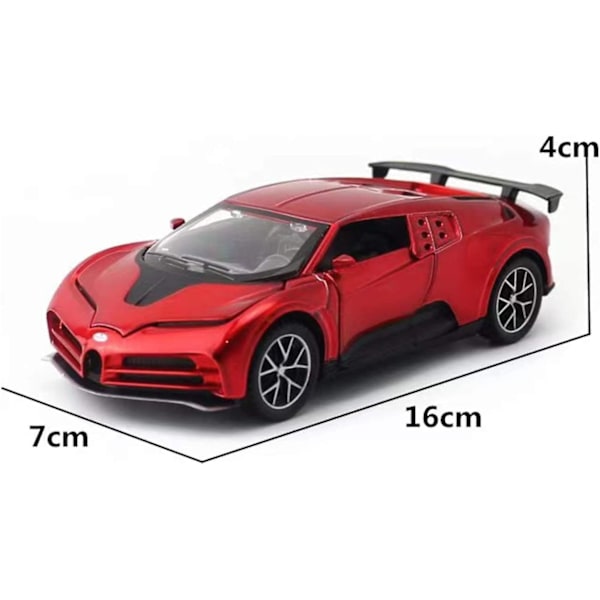 1/32 Automalli Bugatti Centodieci urheiluauton simulaatioon, seosvalettu keräilyyn, lasten lahja, ajoneuvomalli, alumiiniseosautomalli (C