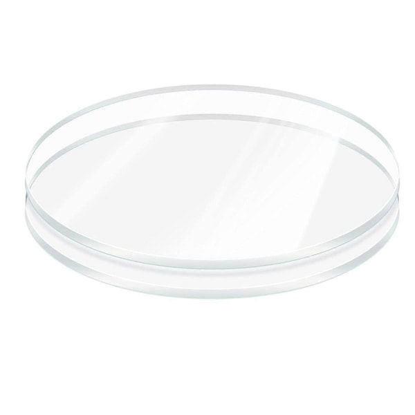 2 Stycken 6mm Tjock Rund Plexiglasskiva, 6 Tum Diameter Klar Akryl Cirkel, Tårtbricka Akryl S