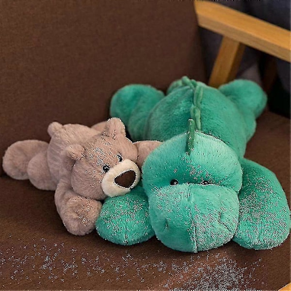 Vektet Angst Dinosaur Plysj Leketøy Kastepute/søt Dinosaur Utstoppede Dyr Dukke For Gutter Jenter-utmerket Green Dinosaur 30cm 11.8 inch