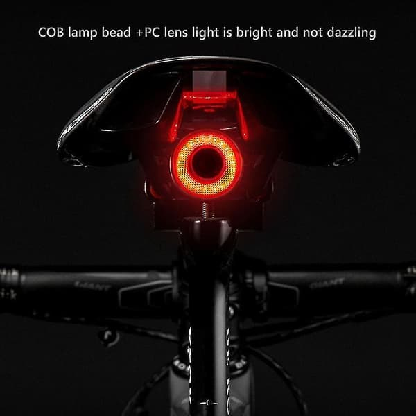 Cykel Q5 Bakljus Intelligent Avkänning Bromsljus Utrustning Natt Bakljus