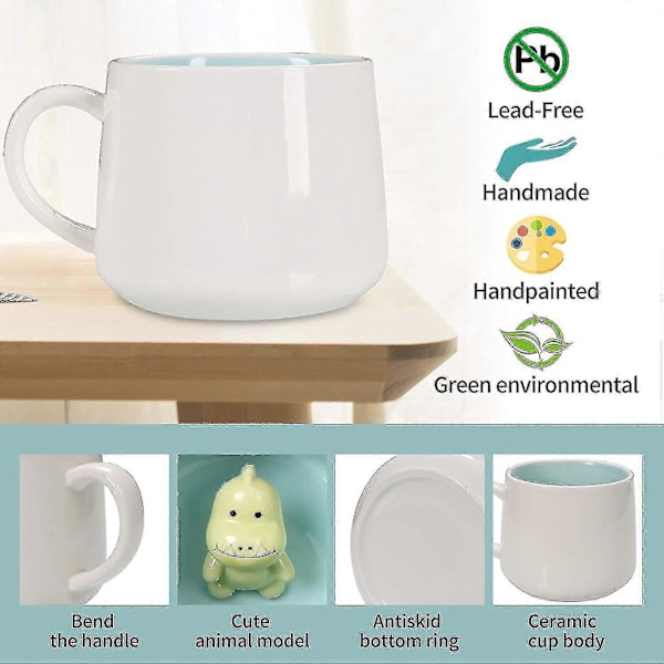 3D Kaffemugg Babygroda Inuti Kopp, Bästa Kakao Koppar Par Muggar (vit Groda)