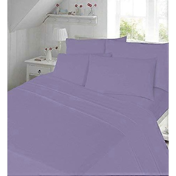4-osainen flanellilakanasetti (aluslakana, pussilakana, tyynyliinapari) Flanelli Double Lilac
