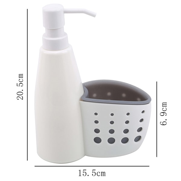 2 i 1 kökstvålpump och svampburk