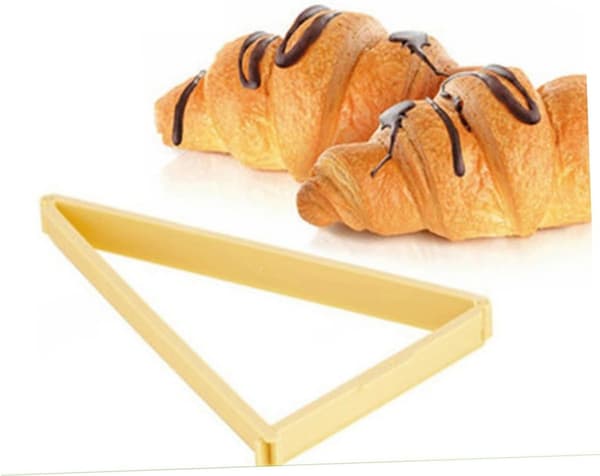 Croissant bageudstyr: Trekantede briocheforme – Velegnet til kantløse brødmaskiner